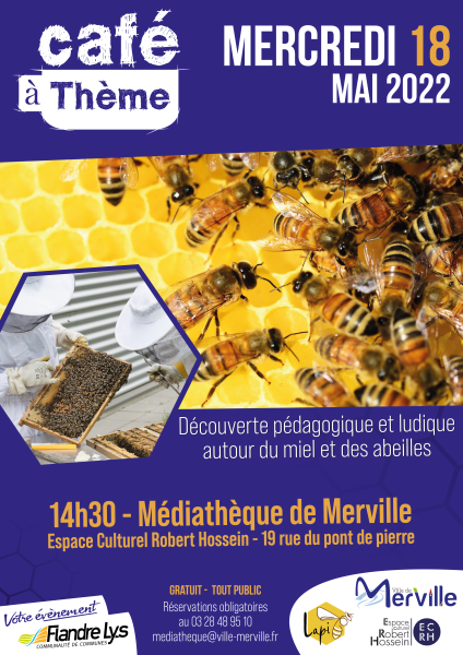 affiche_-_miel_et_abeille_-_café_a_theme_merville