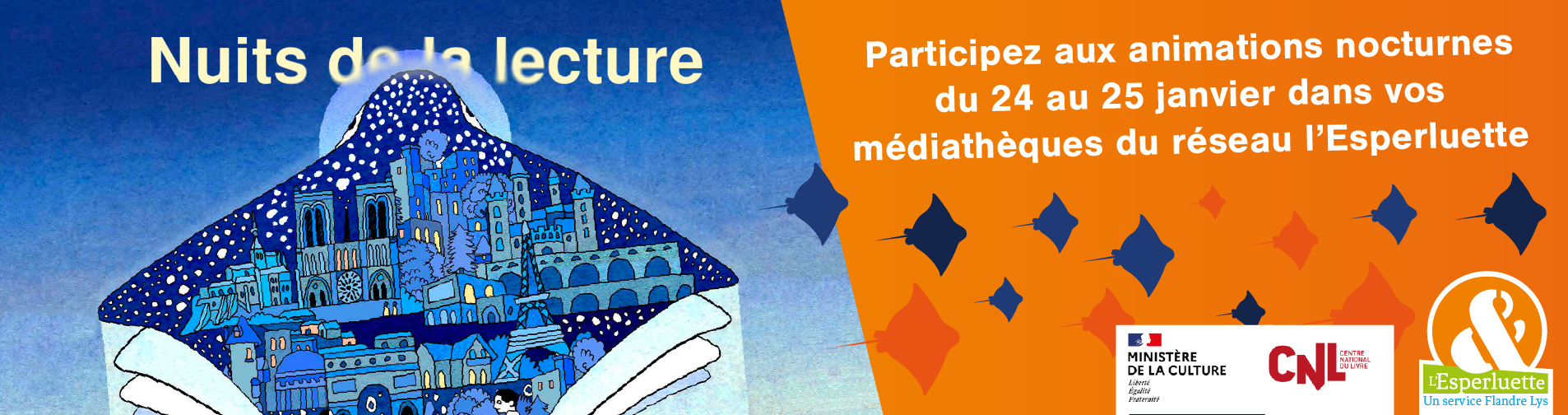 Nuits de la lecture : Rendez-vous les 24 et 25 janvier dans vos médiathèques ! 